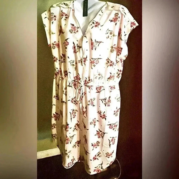 🆕 New Glory Print Cinched-Waist Dress Size 2X - Picture 5 of 6